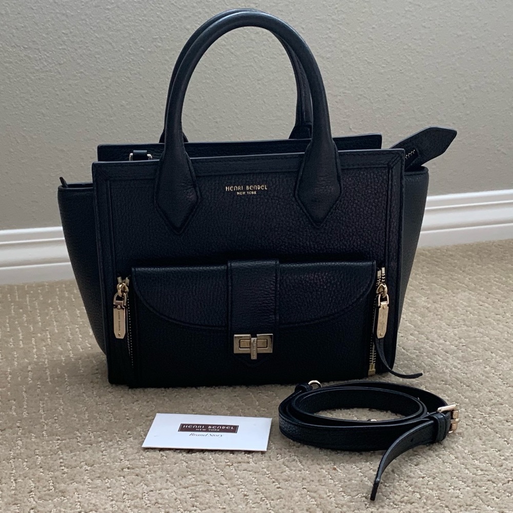 Henri Bendel Mini Black Rivington Crossbody